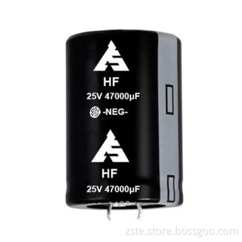 Snap-in E-cap/Aluminum Electrolytic Capacitor, 25V Rated Voltage